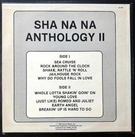Sha Na Na – Anthology II (Used) - Maple City Music