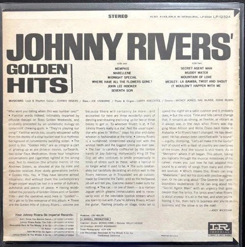 Johnny Rivers – Johnny Rivers' Golden Hits (Used) - Maple City Music