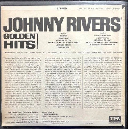 Johnny Rivers – Johnny Rivers' Golden Hits (Used) - Maple City Music