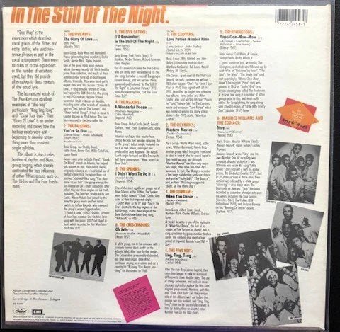Various – In The Still Of The Night - The Doo-Wop Groups 1951-1962 (Used) - Maple City Music