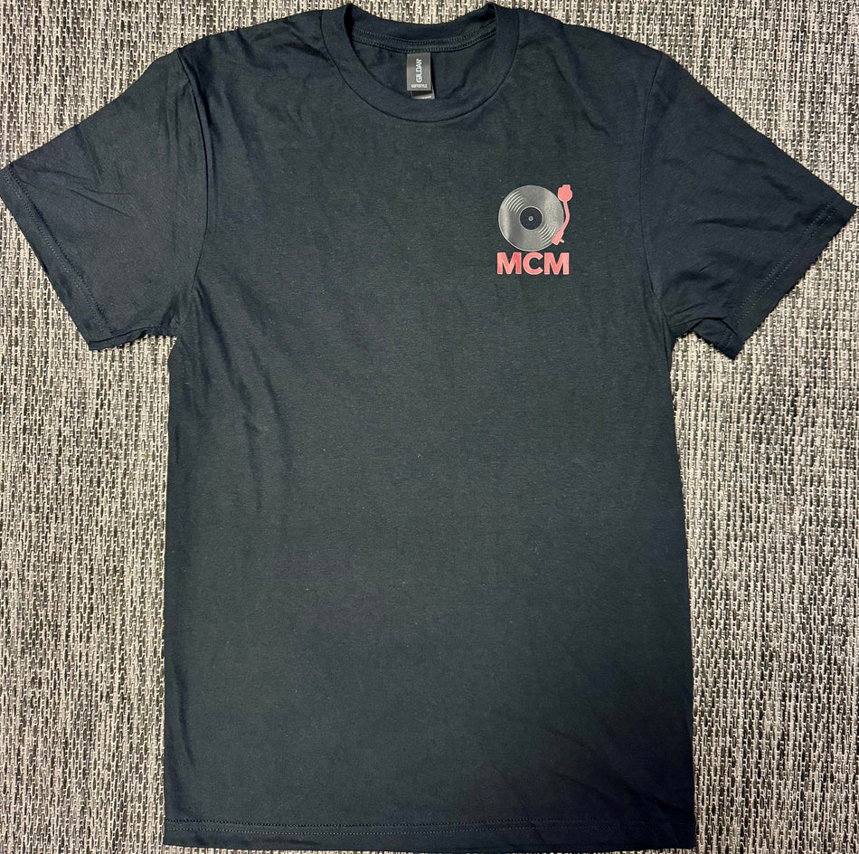 Maple City Music "First Pressing" Logo T-Shirt, Black – 2XL
