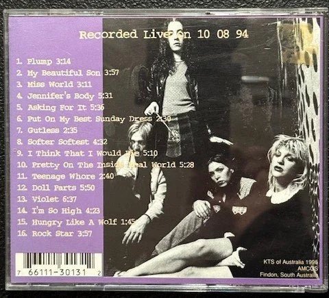 Hole – Dissed (CD, 1995, KTS Of Australia KTS 013 A) - Maple City Music