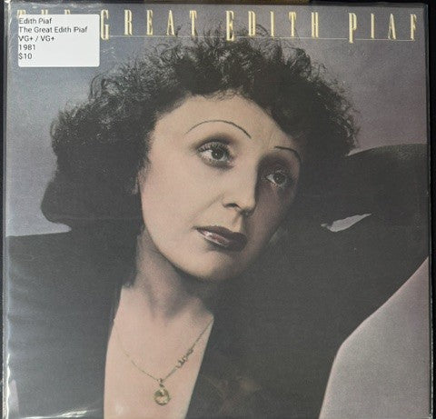 Edith Piaf – The Great Edith Piaf (LP, Compilation, Mono, Pitman Pressing, 1981, Columbia JC 37096)