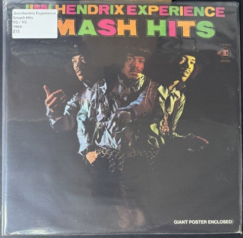Jimi Hendrix Experience – Smash Hits (LP, Compilation, Stereo, Pitman Pressing, 1969, Reprise Records MS 2025)