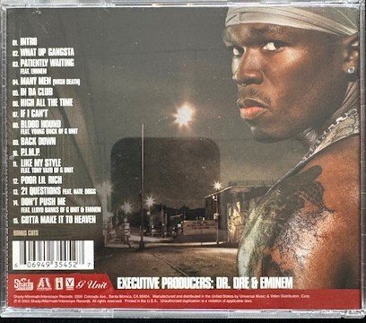 50 Cent – Get Rich Or Die Tryin' (CD, Album, Clean, 2003, Shady Records 0694935452) - Maple City Music