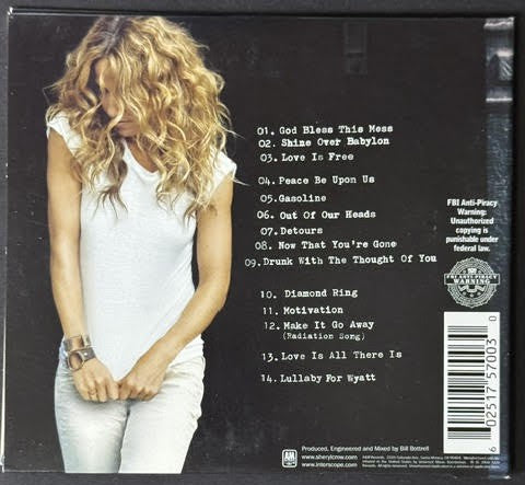Sheryl Crow – Detours (CD, 2008, A&M Records B0010599-02, Cardboard Gatefold UML Edition)