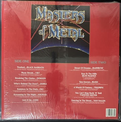 Various – Masters Of Metal (Vinyl LP Compilation, 1984, K-Tel NU 4370, Specialty Records Corporation Pressing)