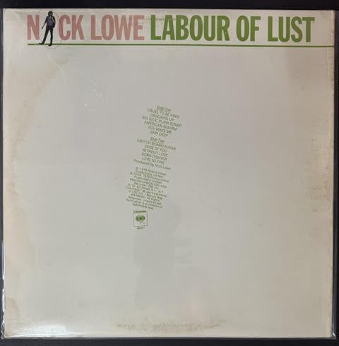 Nick Lowe – Labour Of Lust (LP, 1979, Columbia JC 36087, Pitman Pressing)