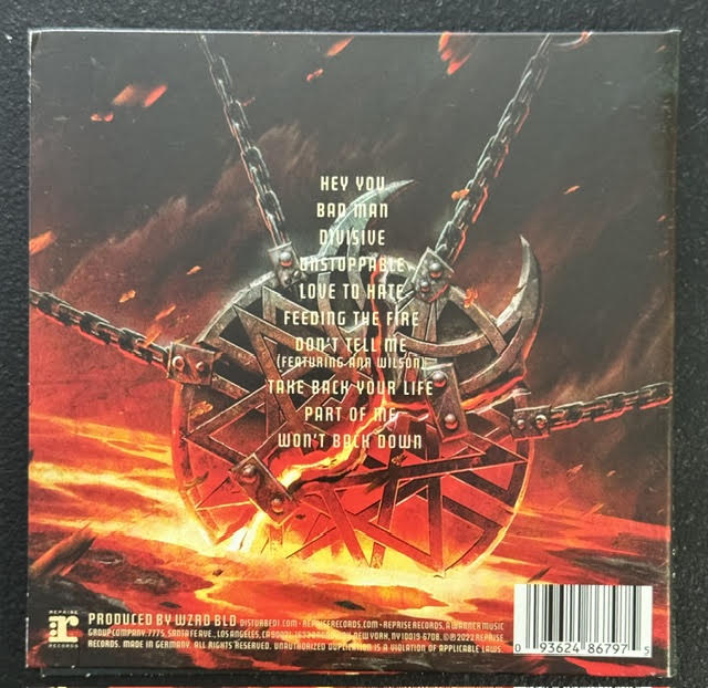 Disturbed – Divisive (CD, Album, 2022)