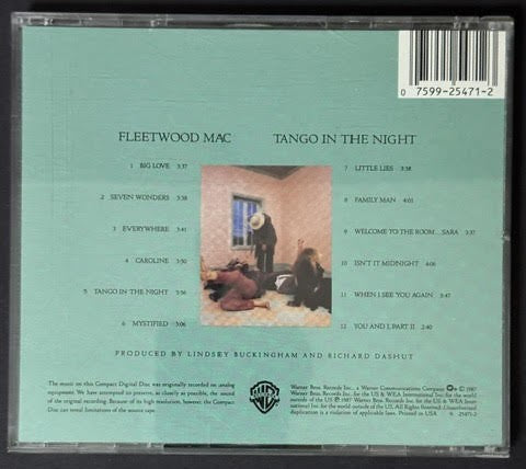 Fleetwood Mac – Tango In The Night (CD, 1987, Warner Bros. Records 9 25471-2, Specialty Records Pressing)