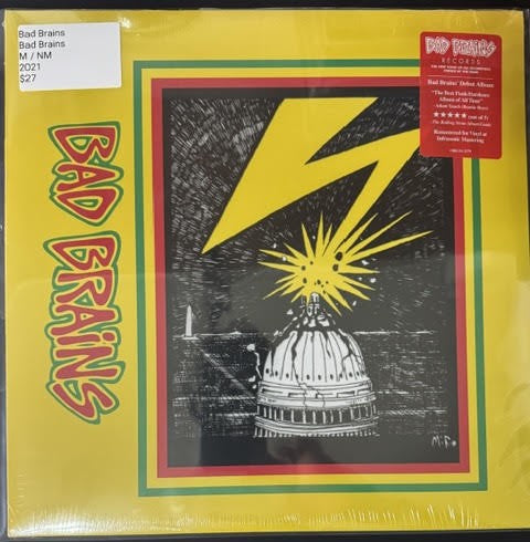 Bad Brains – Bad Brains (Vinyl LP, 2021, Bad Brains Records / ORG Music ORGM-2179, Remastered)