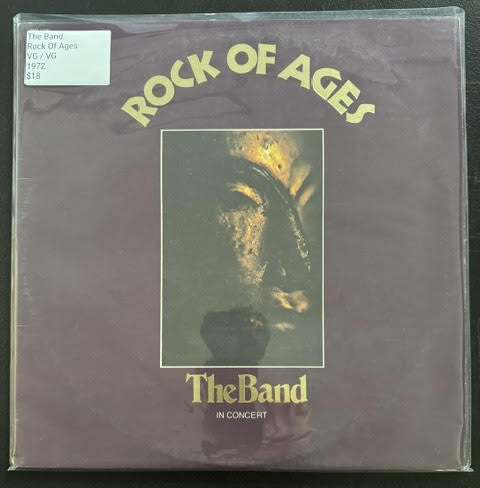 The Band – Rock Of Ages (The Band In Concert) (2xLP, 1972, Capitol Records SABB-11045, Scranton Pressing, Sterling RL)