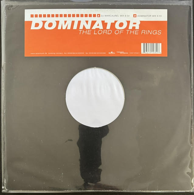 Dominator – The Lord Of The Rings (Vinyl, 12", 2001, Trigger Records 74321 91435 1)