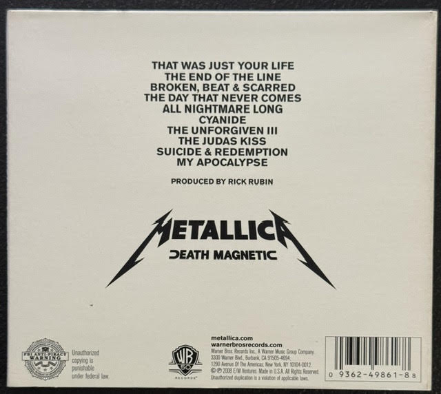 Metallica – Death Magnetic (CD, Album, 2008)