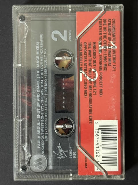 Paula Abdul – Shut Up And Dance (The Dance Mixes) (Cassette, 1990, Virgin 91362-4, SR, Dolby HX Pro)