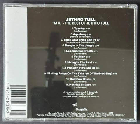 Jethro Tull – M.U. - The Best Of Jethro Tull (CD, Chrysalis F2 21078, Reissue)