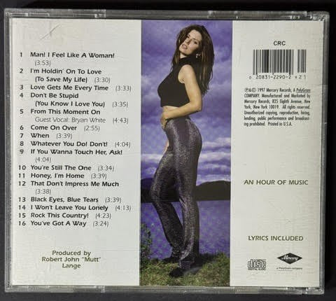 Shania Twain – Come On Over (CD, Mercury P2 36003, Columbia House Club Edition)