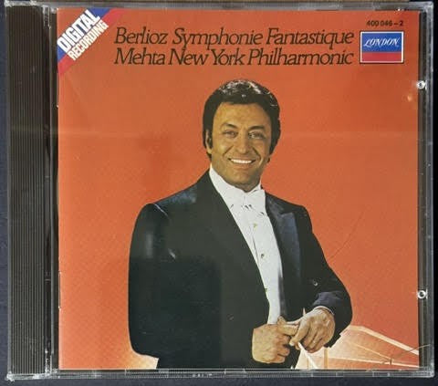Hector Berlioz, New York Philharmonic Orchestra, Zubin Mehta – Symphonie Fantastique (CD, Stereo, 1982, London 400 046-2)
