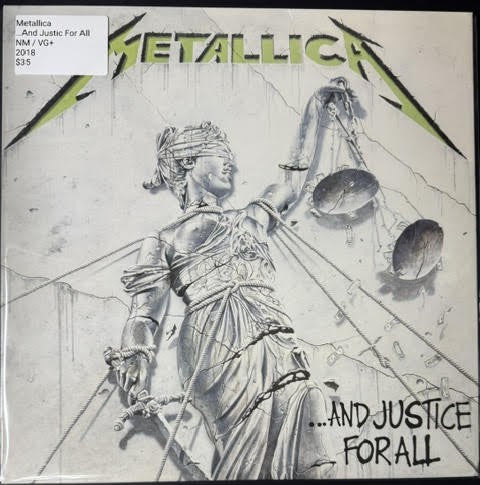 Metallica – ...And Justice For All (2-LP Album, Reissue, Remastered, 180-Gram Vinyl, 2018, Blackened BLCKND007R-1)