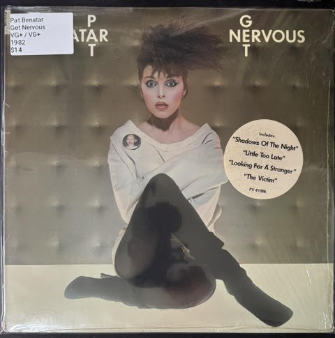 Pat Benatar – Get Nervous (Vinyl LP, 1982, Chrysalis CHR 1396, Carrollton Pressing)