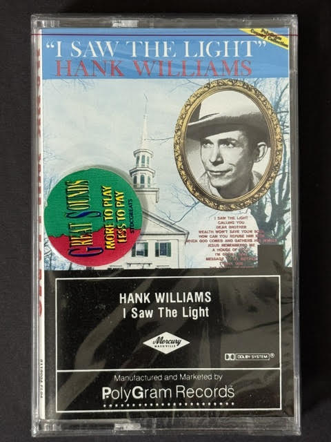 Hank Williams – I Saw The Light (Cassette, Polydor 811 900-4 Y-1, PolyGram Country Collection, Clear Cassette)