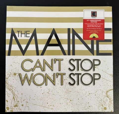The Maine – Can’t Stop Won’t Stop (15th Anniversary) (Vinyl, LP, Limited Edition, Reissue, Lemon Yellow, 2023, Fearless Records CR06940)