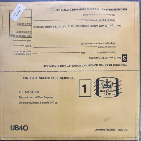 UB40 – Signing Off (LP + 12" 45 RPM, 1980, Graduate Records GRADLP 2, Portugal)