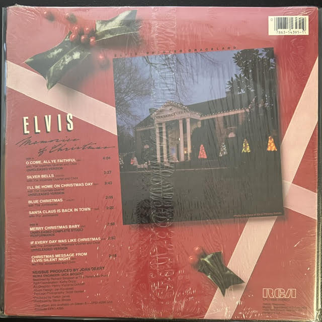Elvis Presley – Memories Of Christmas (LP, Compilation, Stereo, Indianapolis Pressing, 1982, RCA Victor CPL1-4395)