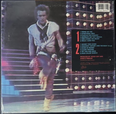 Adam Ant – Friend Or Foe (LP, Album, Stereo, Carrollton Pressing, 1982, Epic – ARE 38370)