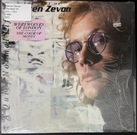 Warren Zevon – A Quiet Normal Life (The Best Of Warren Zevon) (Vinyl LP, 1986, Asylum Records 60503-1, Specialty Pressing)