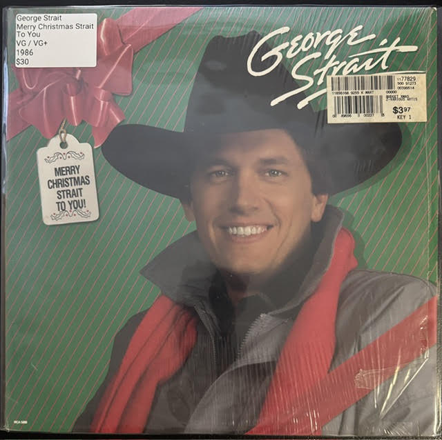 George Strait – Merry Christmas Strait To You (LP, Album, Pinckneyville Pressing, 1986, MCA Records MCA-5800)