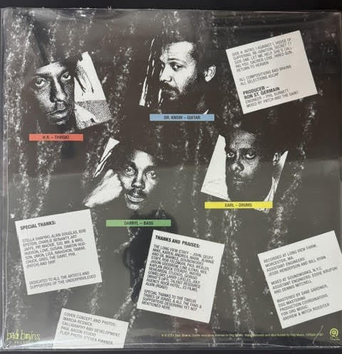 Bad Brains – I Against I (Vinyl LP, 2024, Bad Brains Records ORGM-2187, Reissue, Remastered)