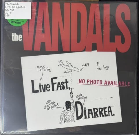 The Vandals – Live Fast Diarrhea (LP, Album, Reissue, Green Translucent, 2016, Nitro Records NTO-39691-01)
