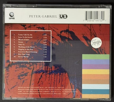 Peter Gabriel – Us (CD, 1992, Geffen Records GEFD 24473, US Edition)