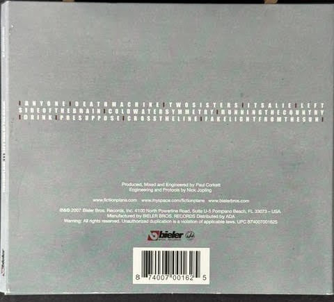 Fiction Plane – Left Side Of The Brain (CD, 2007, Bieler Bros. Records 874007001625, Digipak)