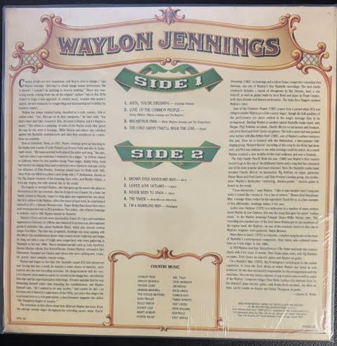 Waylon Jennings – Country Music (Vinyl LP, 1981, Time Life Records STW-102, US Compilation, Indianapolis Pressing, No Barcode)