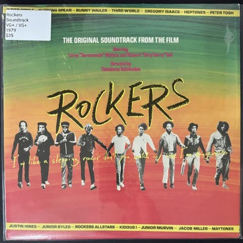Various – Rockers The Original Soundtrack From The Film (Vinyl LP, 1979, Mango MLPS-9587, Keel Pressing)