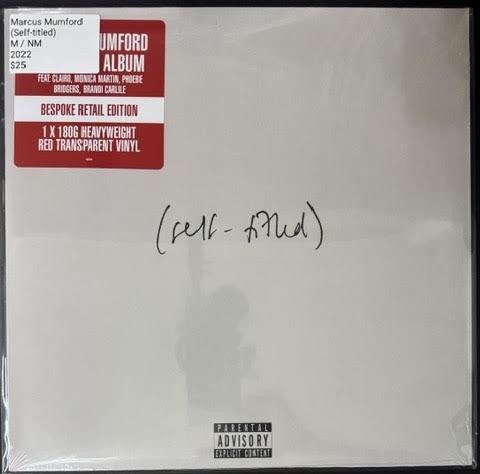 Marcus Mumford – (Self-titled) (LP, 2022, Island Records 4587646, Bespoke Retail Edition, Transparent Red Vinyl)