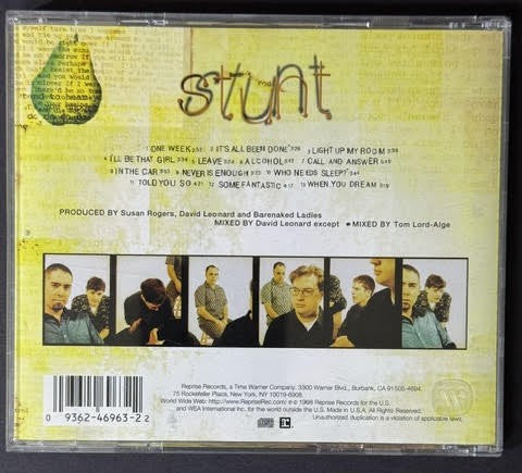Barenaked Ladies – Stunt (CD, 1998, Reprise Records 9 46963-2)