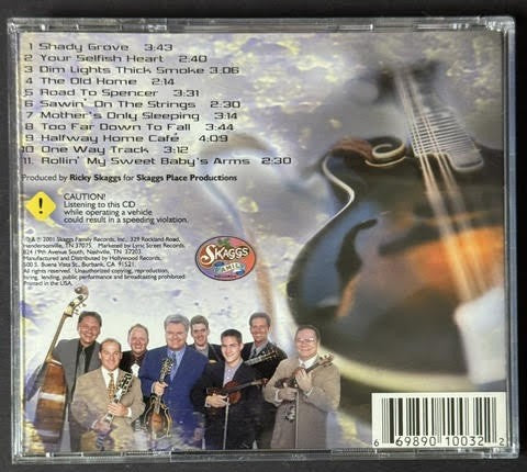 Ricky Skaggs And Kentucky Thunder – History Of The Future (CD, 2001, Skaggs Family Records 6989010032)