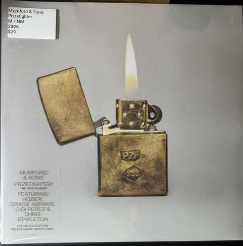 Mumford & Sons – Prizefighter (Vinyl, LP, Album, Limited Edition, Stereo, Begin Again White, 2026, Glassnote Music GLS-0411-01)