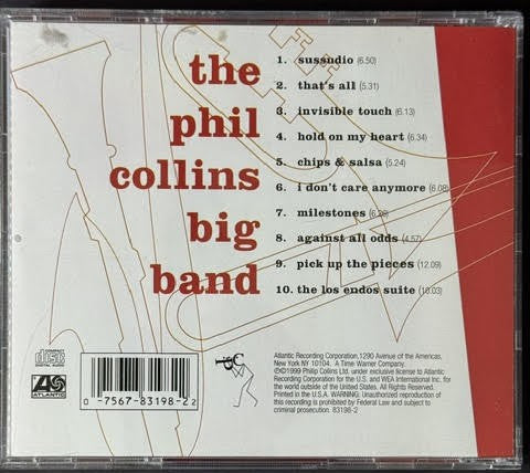 The Phil Collins Big Band – A Hot Night In Paris (CD, 1999, Atlantic 83198-2, US Edition)