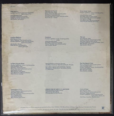 Gordon Lightfoot – Sundown (Vinyl LP, 1974, Reprise Records MS 2177, Stereo, Pitman Pressing)