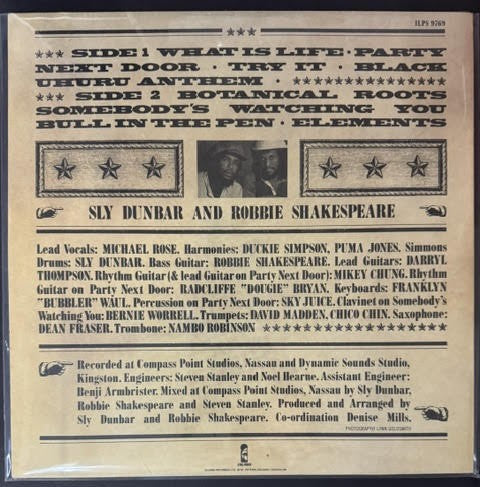Black Uhuru – Anthem (LP, 1983, Island Records ILPS 9769, Original Unedited UK Version)