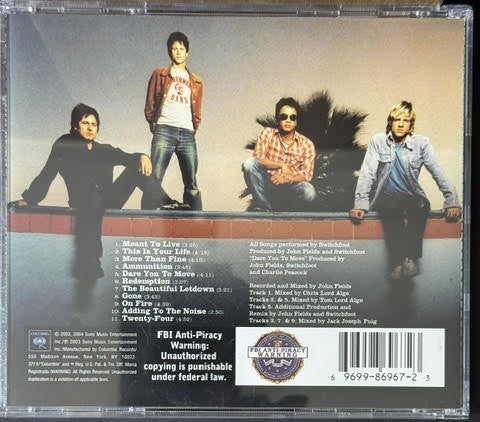 Switchfoot – The Beautiful Letdown (CD, Album, Stereo, 2004, DADC Pressing, Columbia CK 86967)