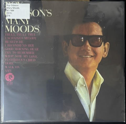 Roy Orbison – Roy Orbison's Many Moods (LP, Album, Reissue, 2015, MGM Records – SE-4636)
