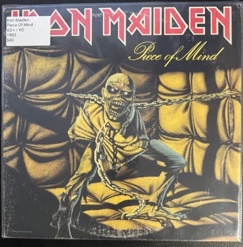 Iron Maiden – Piece Of Mind (Vinyl LP, 1983, Capitol Records ST-12274, US Winchester Pressing)