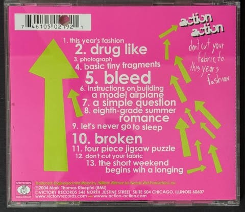 Action Action – Don't Cut Your Fabric To This Year's Fashion (CD, 2004, Victory Records VR219)