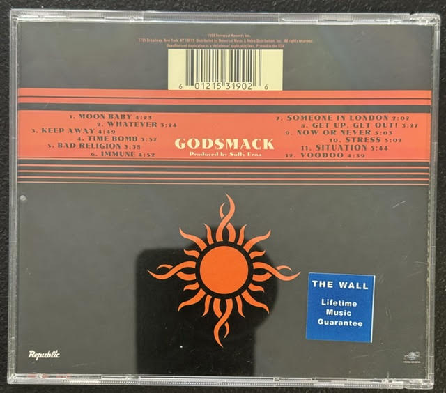 Godsmack – Godsmack (CD, 1998, Republic / Universal Records 012 153 190-2)
