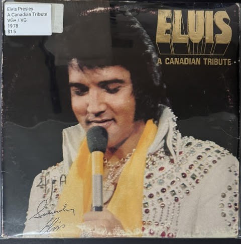 Elvis Presley – A Canadian Tribute (Vinyl LP, 1978, RCA KKL1-7065, Yellow Translucent, Canadian Pressing)